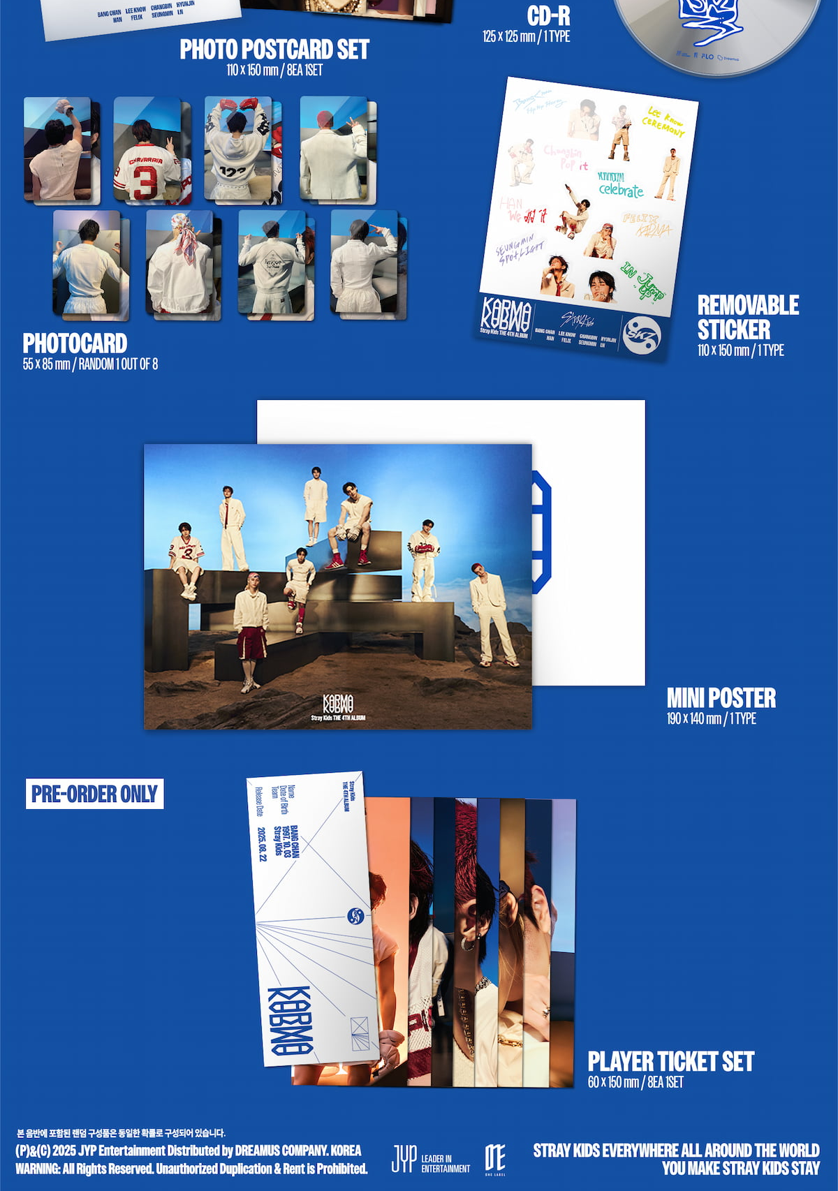 [MAKESTAR EXCLUSIVE] STRAY KIDS 4TH FULL ALBUM [KARMA/STANDARD VER.] product image