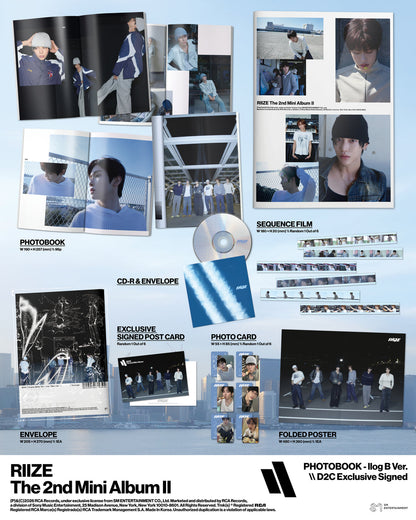 [PRE-ORDER] RIIZE 2nd MINI ALBUM (II/PHOTOBOOK Ver.)