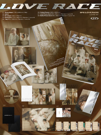 SF9 15TH MINI ALBUM (LOVE RACE/STANDARD VER.)