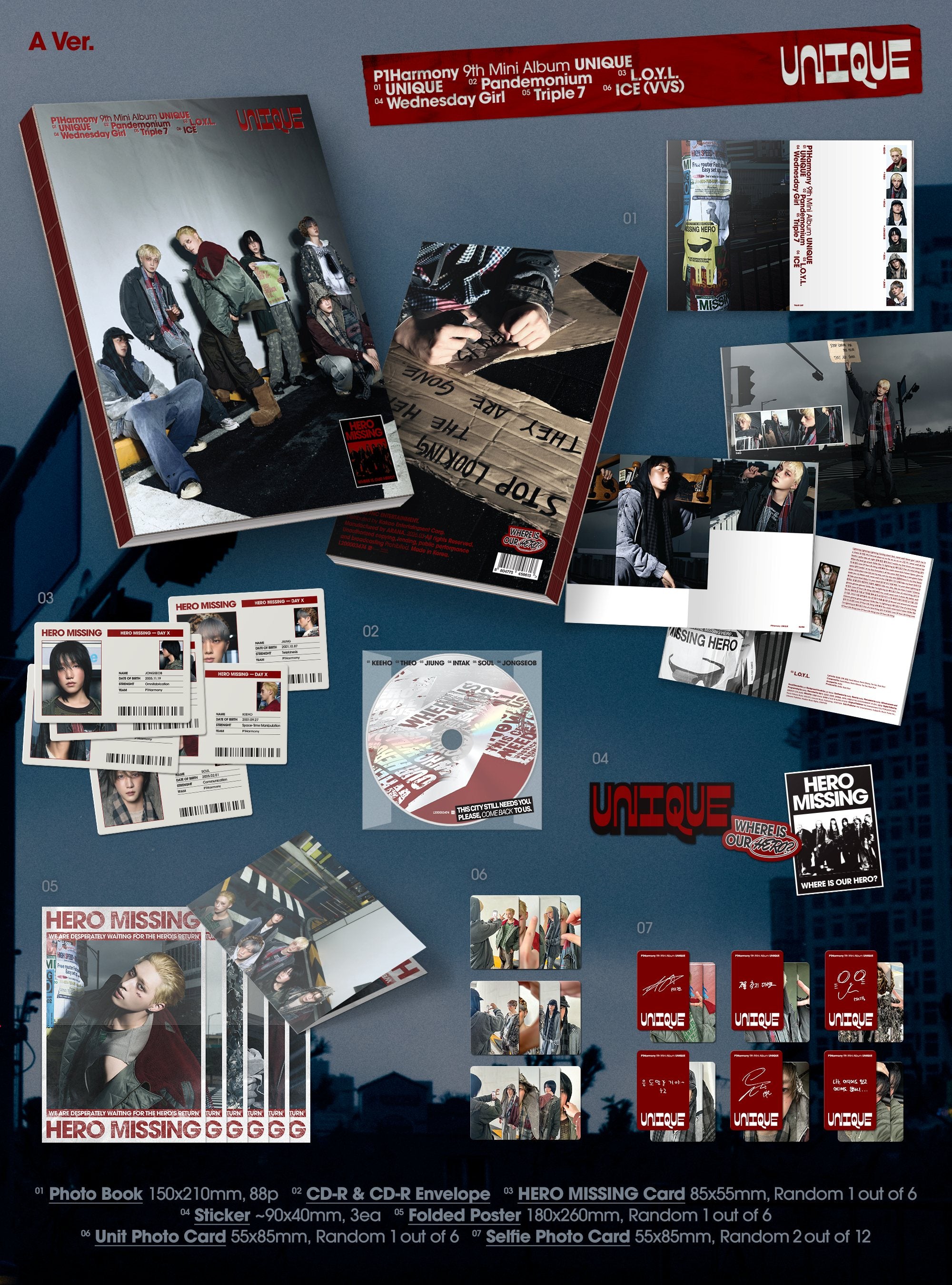 P1HARMONY 9TH MINI ALBUM [UNIQUE / Photobook VER] – Kawaii Alley