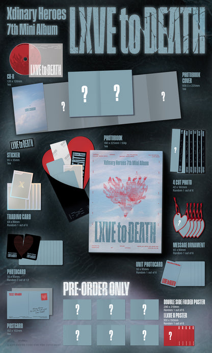 [PRE-ORDER] XDINARY HEROES 7TH MINI ALBUM [LXVE TO DEATH/Standard Ver.]