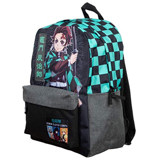 Demon Slayer Checkered Backpack