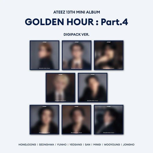 [PRE-ORDER] ATEEZ 13TH MINI ALBUM [GOLDEN HOUR : Part.4/DIGIPACK VER.]