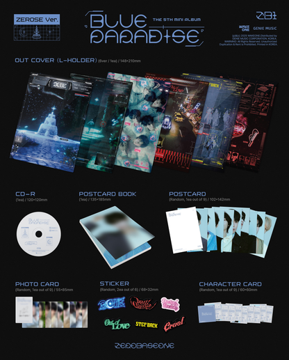 ZEROBASEONE THE 5TH MINI ALBUM [BLUE PARADISE/ZEROSE VER.]