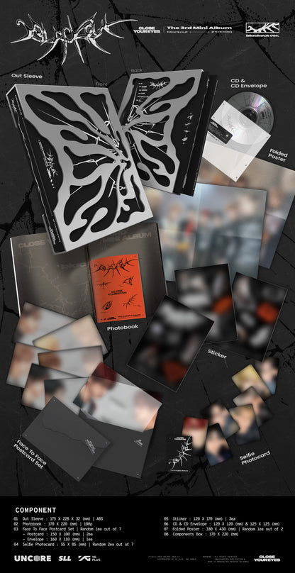 [PRE-ORDER] CLOSE YOUR EYES The 3rd Mini Album ['blackout' / blackout ver.]