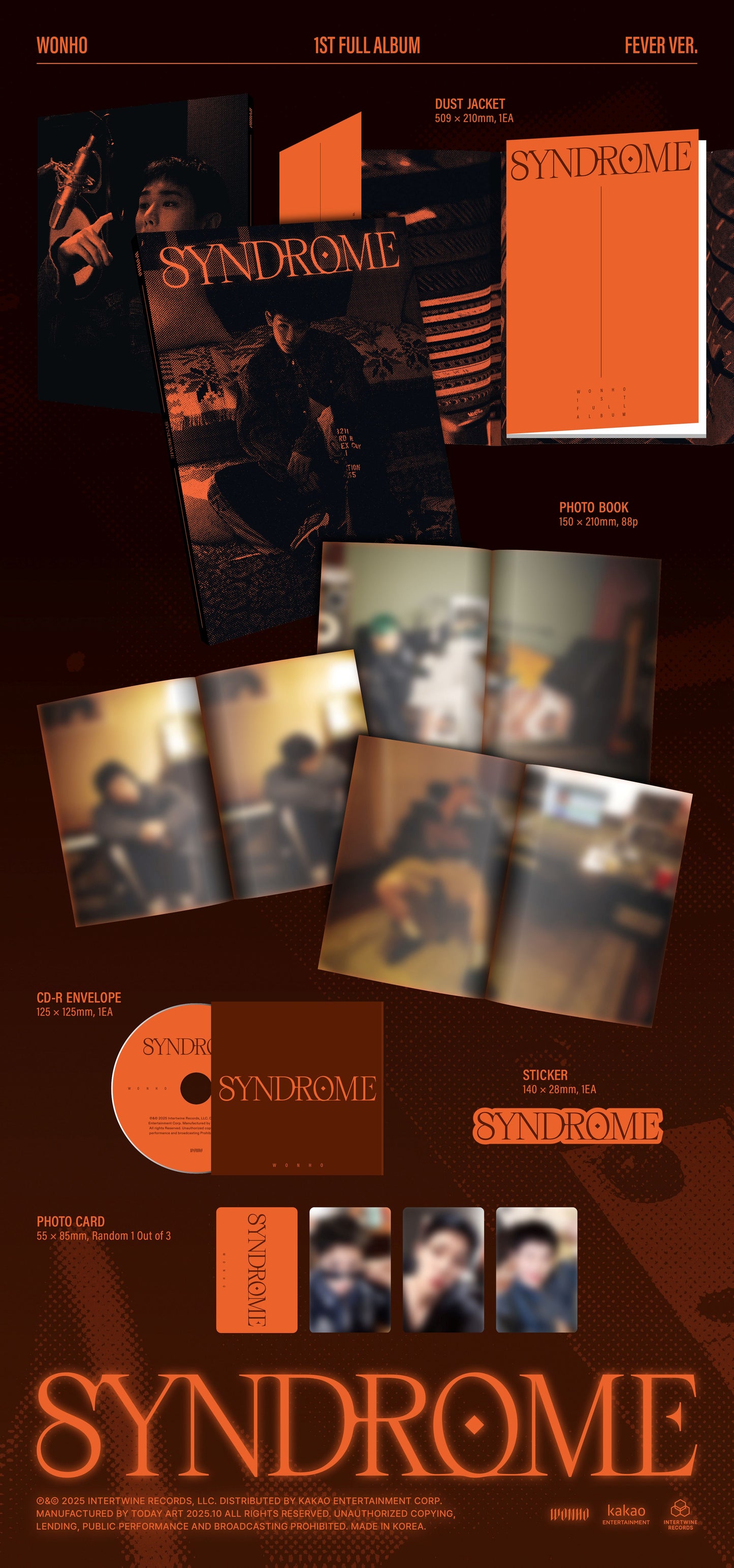 [PRE-ORDER] WONHO Full Album [SYNDROME]