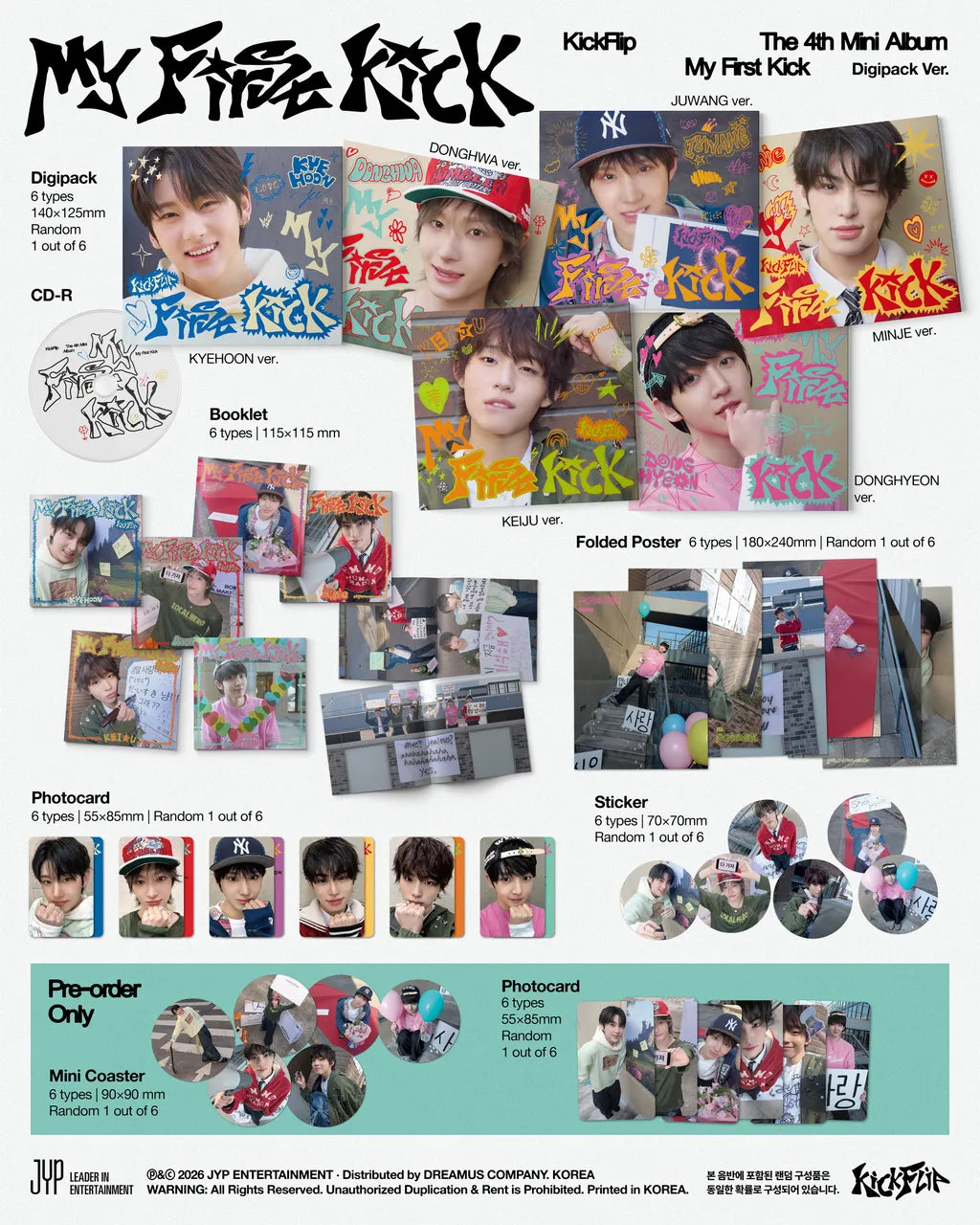 KickFlip 4th Mini Album [My First Kick/Digipack Ver.]