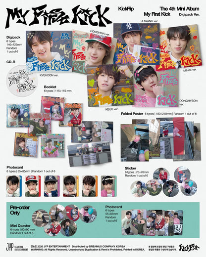 KickFlip 4th Mini Album [My First Kick/Digipack Ver.]