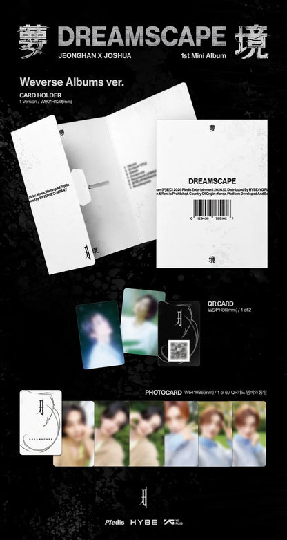 [PRE-ORDER] JEONGHAN X JOSHUA 1st Mini Album [DREAMSCAPE] (Weverse Albums Ver.)