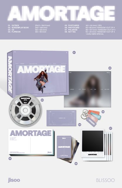 [PRE-ORDER] JISOO 1ST MINI ALBUM (AMORTAGE/EXCLUSIVE Ver.)