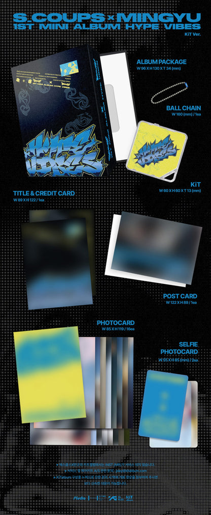 [PRE-ORDER] S.COUPSXMINGYU (SEVENTEEN) 1ST MINI ALBUM [HYPE VIBES/KIT VER.]