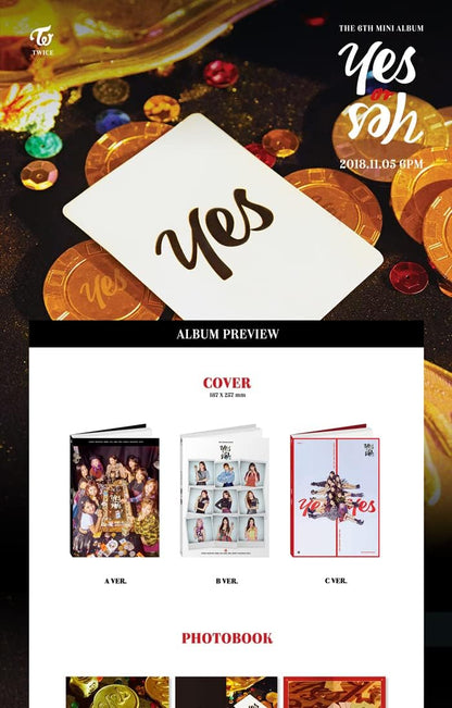 TWICE'S 6TH MINI ALBUM [YES OR YES]