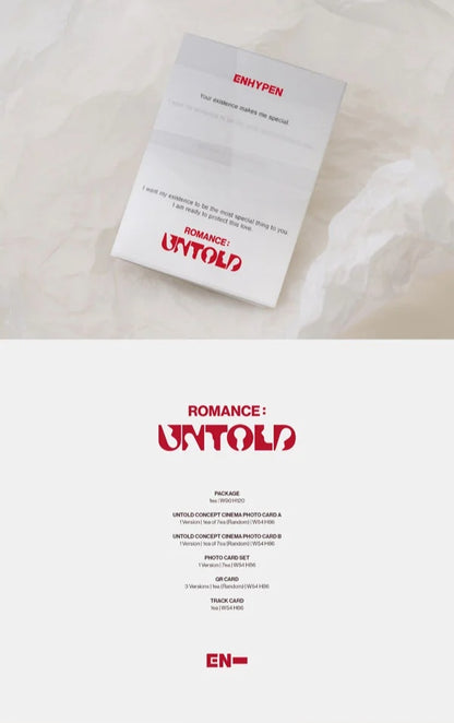 ENHYPEN ALBUM [ROMANCE : UNTOLD / Weverse Ver]