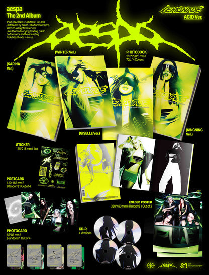 [PRE-ORDER] AESPA 2ND FULL ALBUM [LEMONADE/ACID VER.]