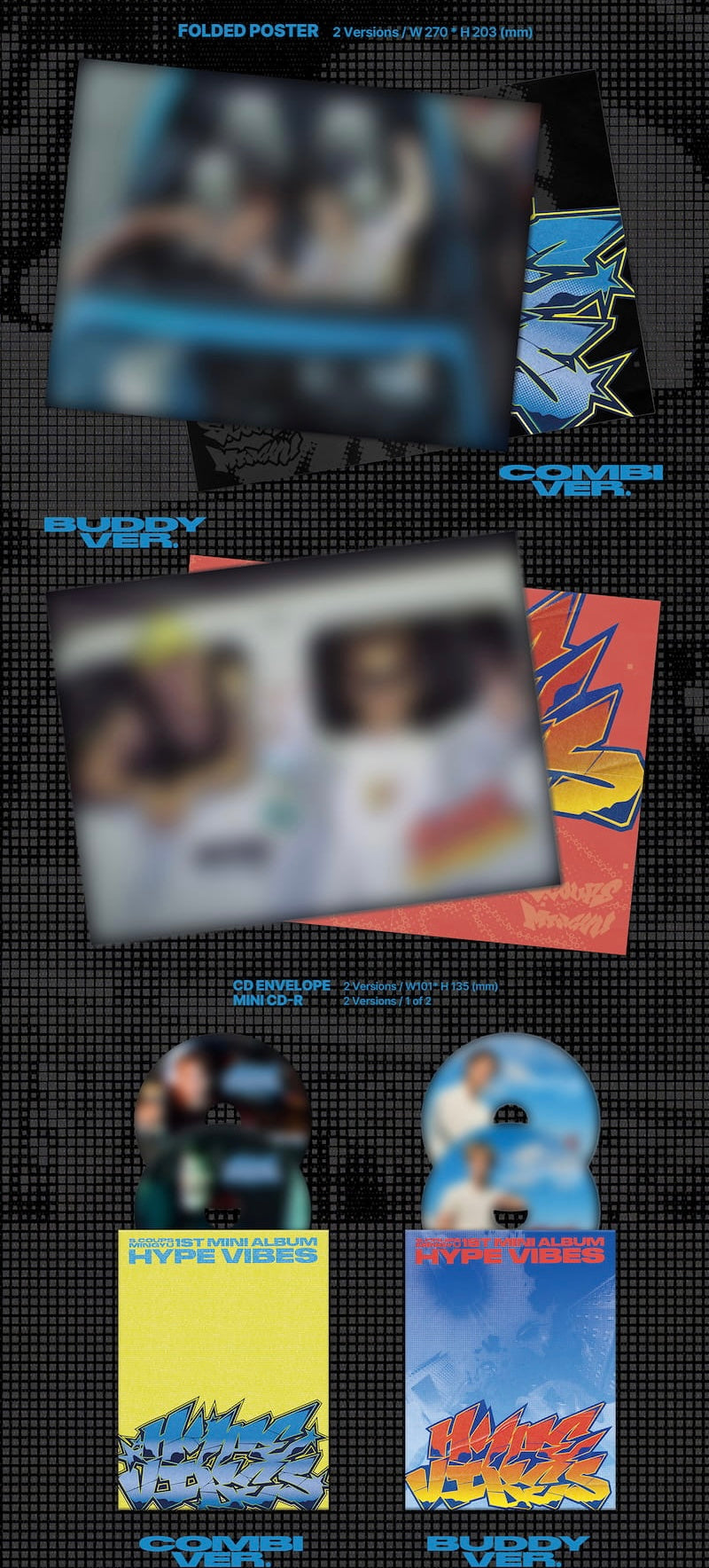 [MAKESTAR EXCLUSIVE] S.COUPSXMINGYU (SEVENTEEN) 1ST MINI ALBUM [HYPE VIBES/Standard VER.] product image