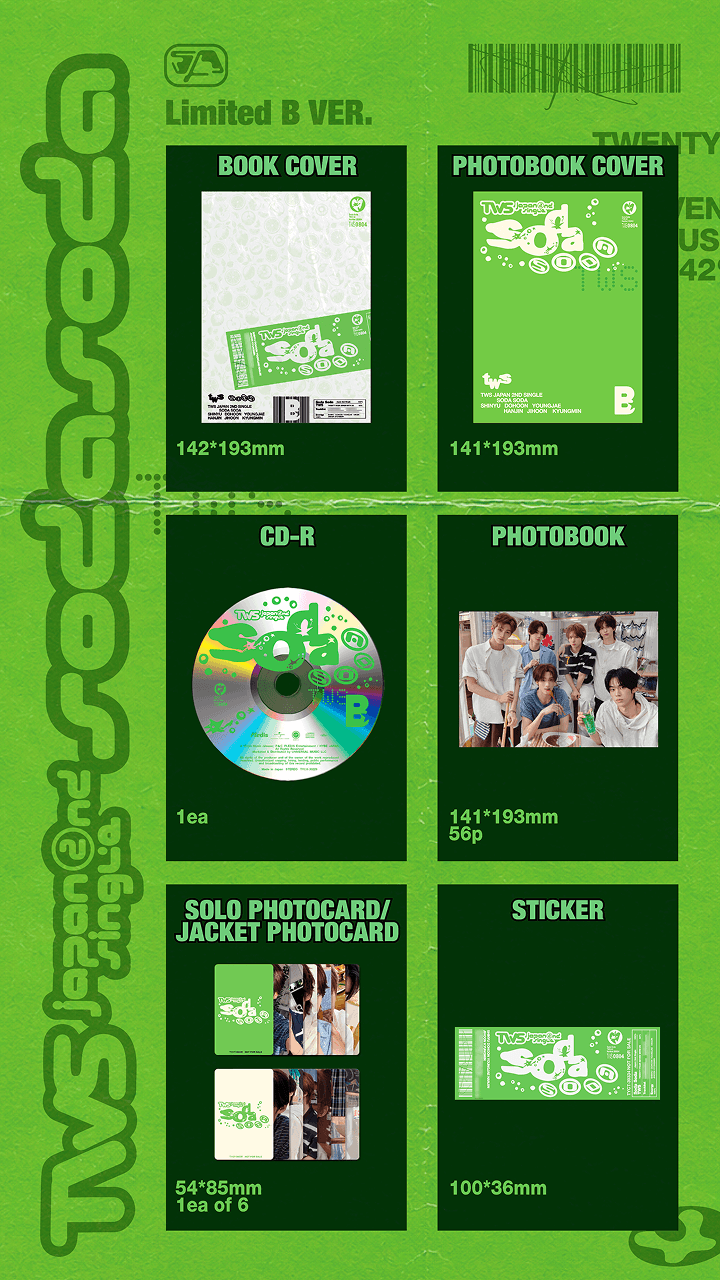 [PRE-ORDER] TWS 2ND JP SINGLE ALBUM [SODA SODA/LIMITED B Ver.]