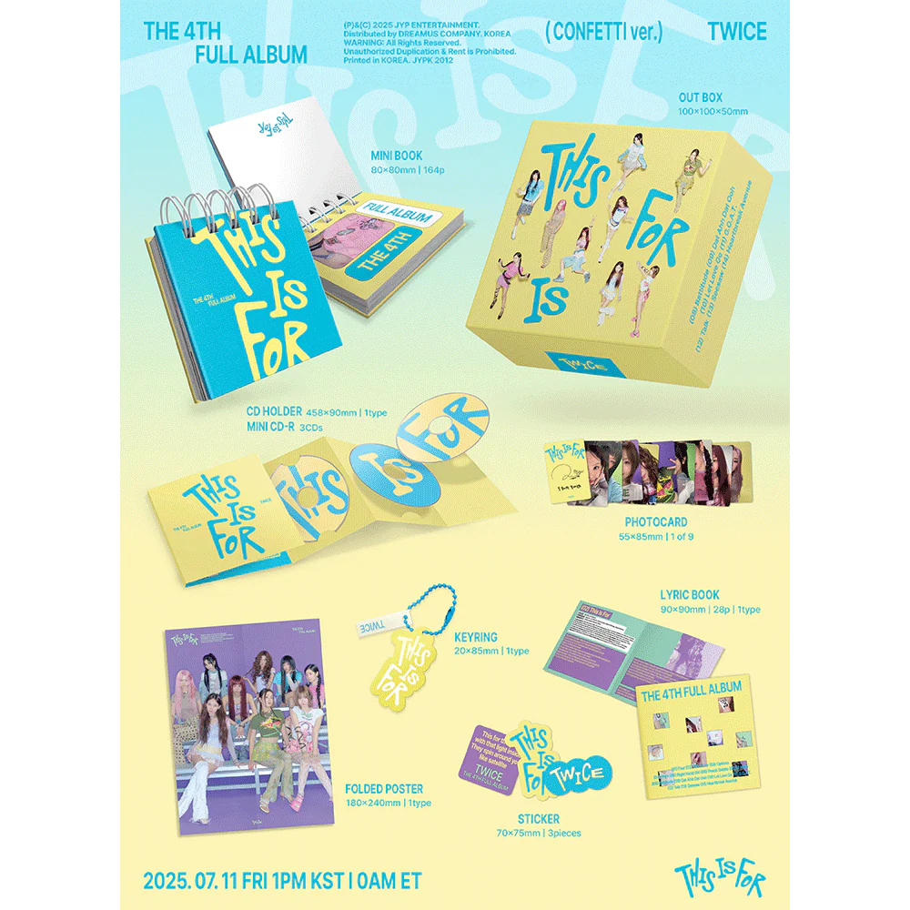 TWICE 4TH REGULAR ALBUM [THIS IS FOR/Confetti VER.]