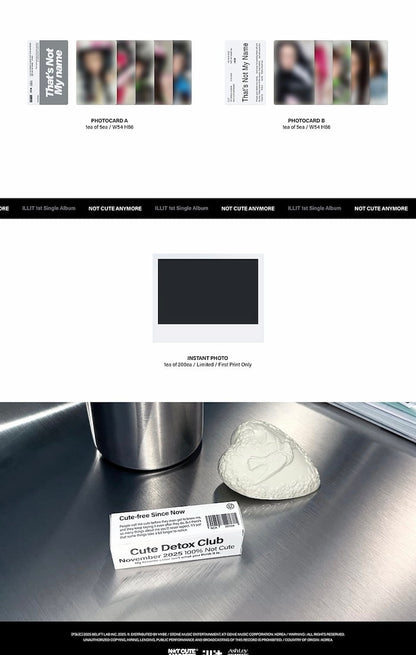 [PRE-ORDER] ILLIT 1st Single Album [NOT CUTE ANYMORE/Photobook ver.]