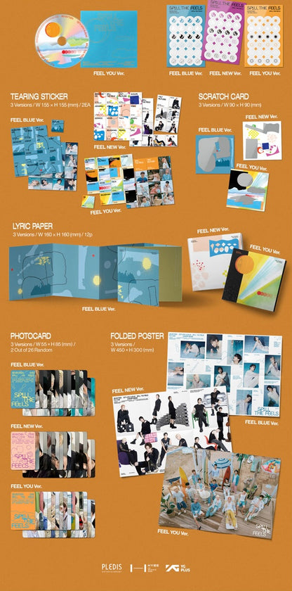 [PRE-ORDER] [MAKESTAR EXCLUSIVE] SEVENTEEN 12TH MINI ALBUM [SPILL THE FEELS/Standard Ver.]