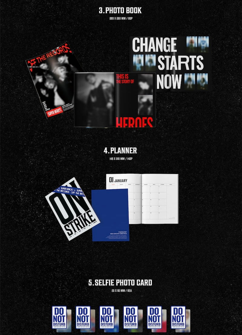 [PRE-ORDER] P1Harmony - 2026 Season's Greetings [SUPER HERO'S OFF THE RECORD]