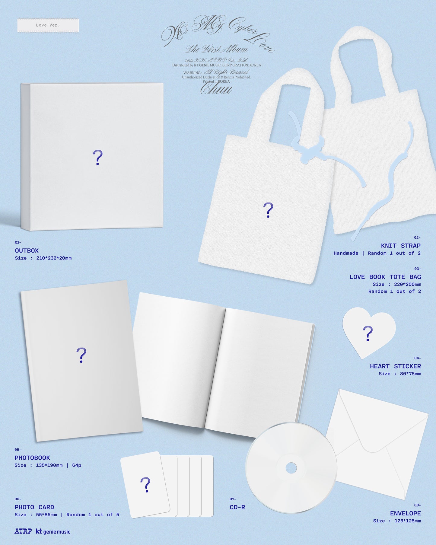 [PRE-ORDER] CHUU The First Album [XO, My Cyberlove/LOVE Ver.]