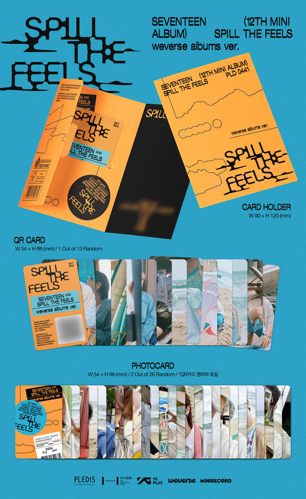 [PRE-ORDER] [MAKESTAR EXCLUSIVE] SEVENTEEN 12TH MINI ALBUM [SPILL THE FEELS/WEVERSE VER.]