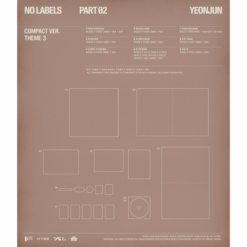 [PRE-ORDER] YEONJUN ALBUM [NO LABELS: PART 02/COMPACT VER.]