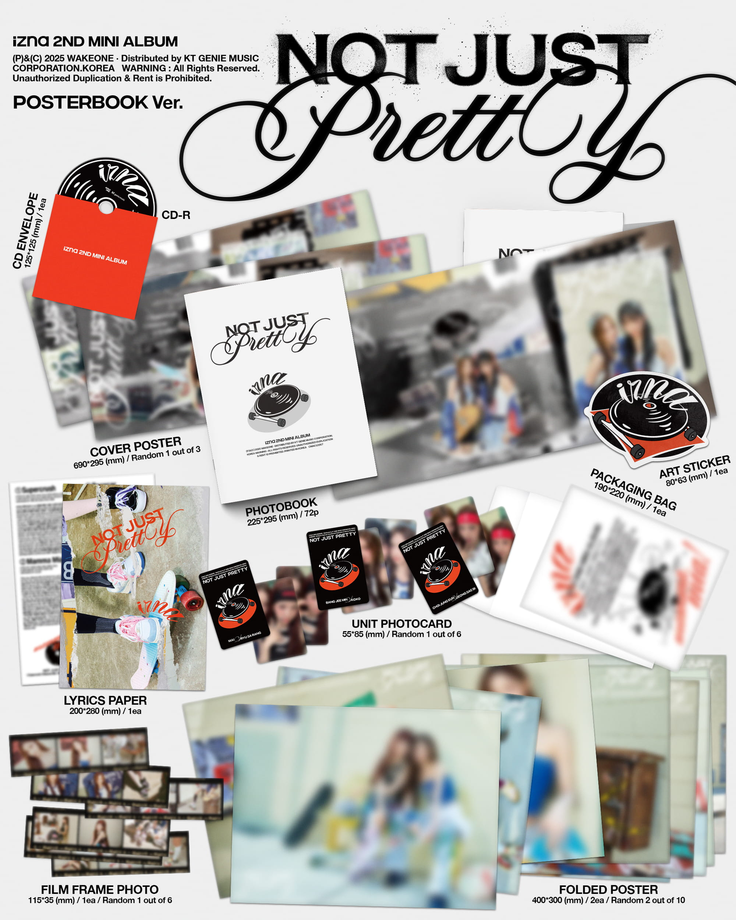 [PRE-ORDER] IZNA 2ND MINI ALBUM [NOT JUST PRETTY/POSTERBOOK VER.]