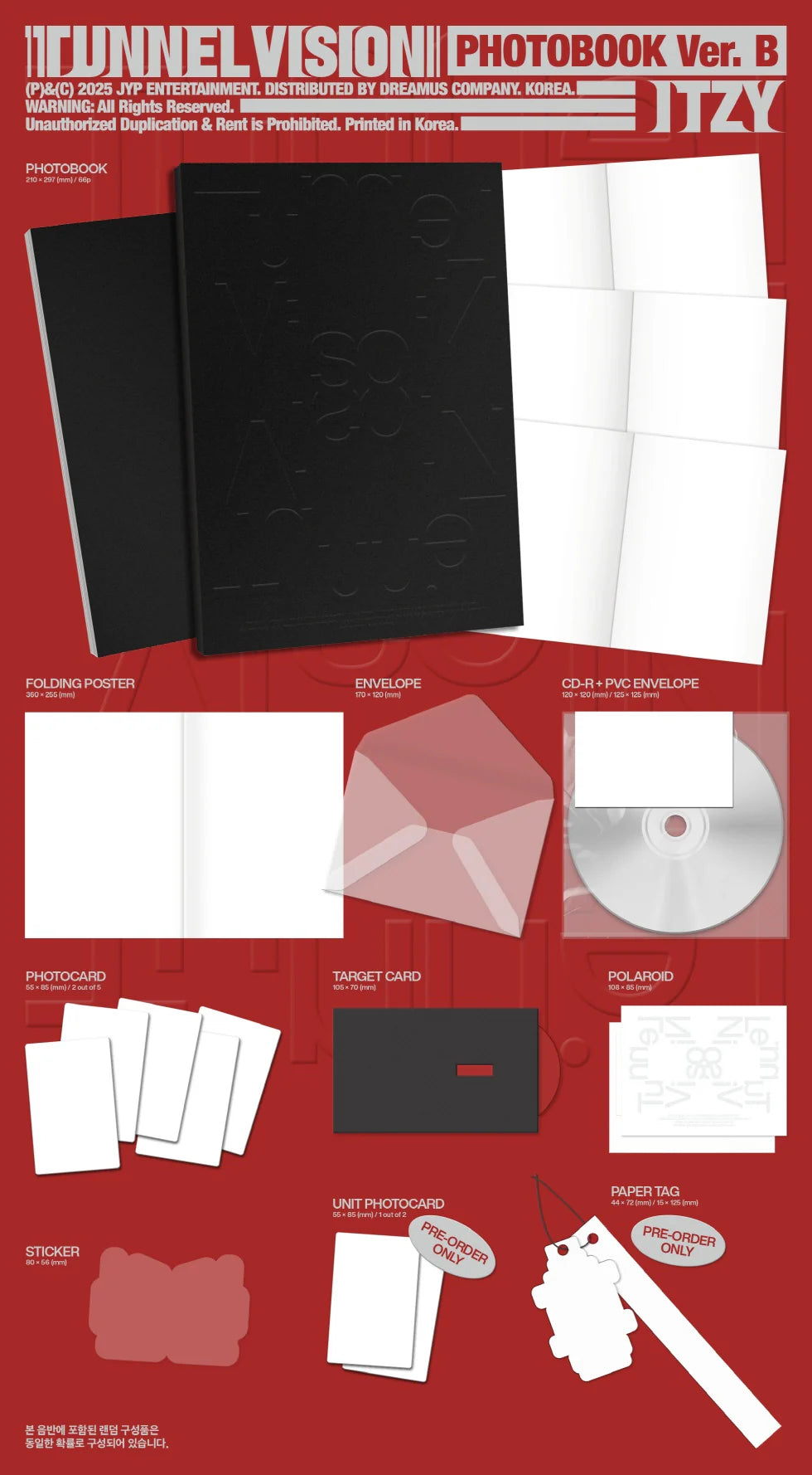 [PRE-ORDER] [MAKESTAR EXCLUSIVE] ITZY 11TH MINI ALBUM [TUNNEL VISION/STANDARD VER.]