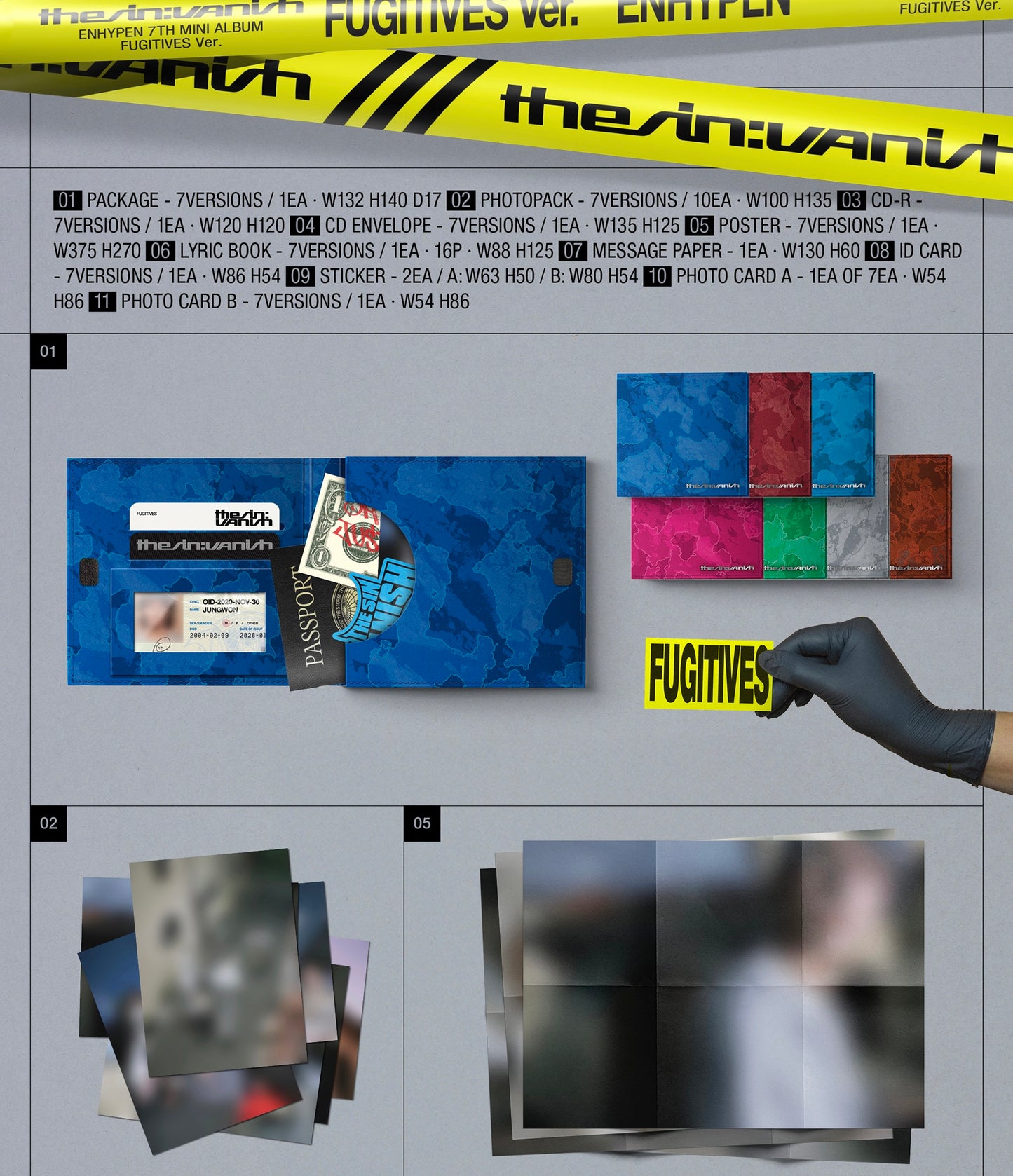 [PRE-ORDER] ENHYPEN [THE SIN : VANISH/FUGITIVES Ver.]