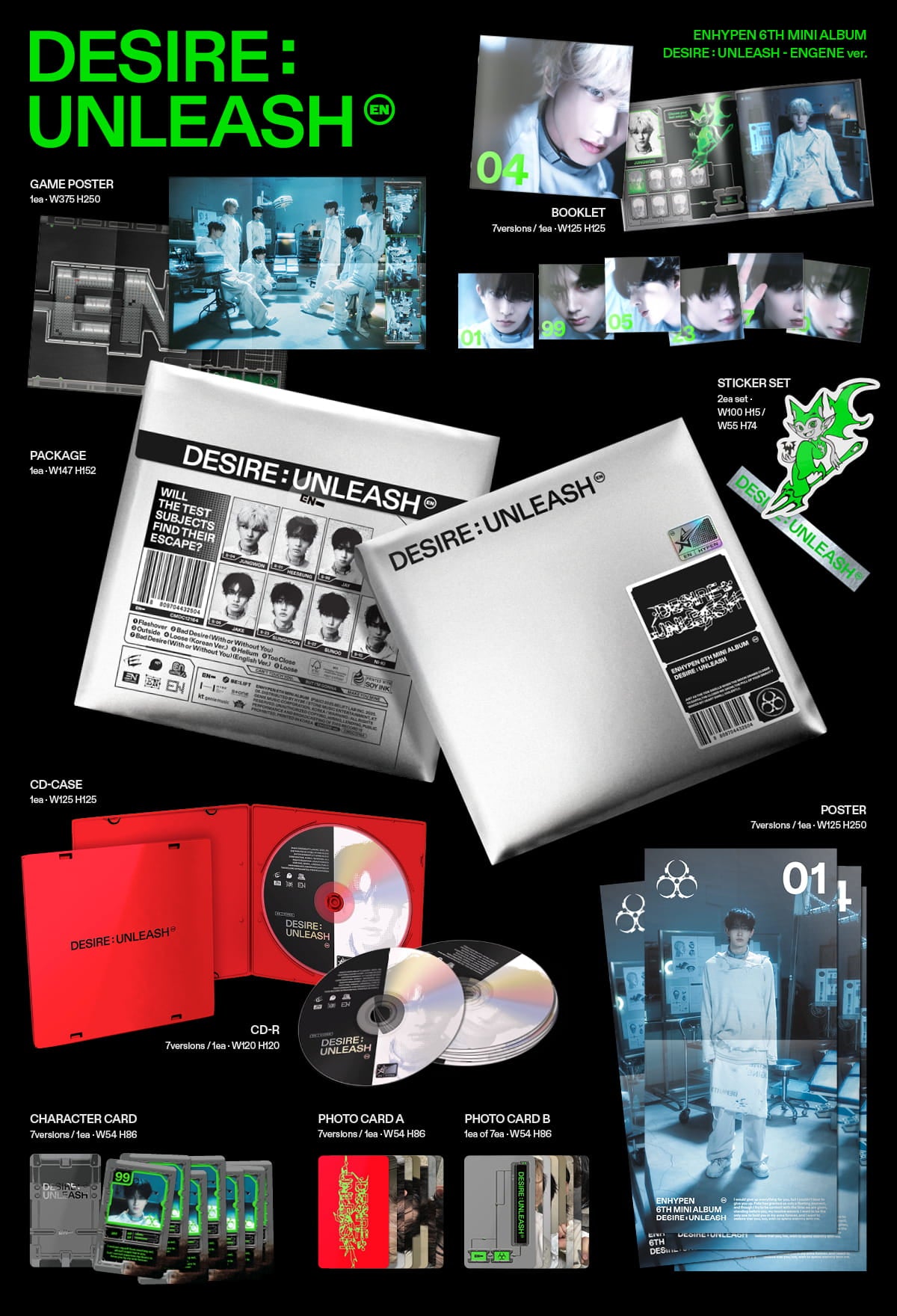 ENHYPEN 6TH MINI ALBUM [DESIRE : UNLEASH/ENGENE Ver.]