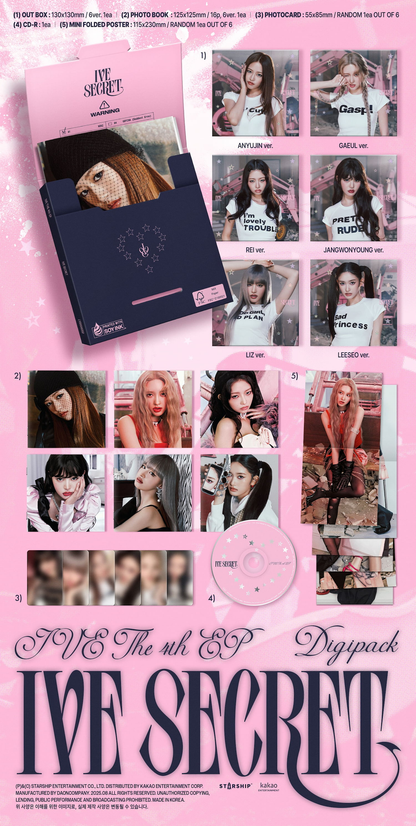 [PRE-ORDER] IVE THE 4TH EP ALBUM [IVE SECRET/DIGIPACK VER.]
