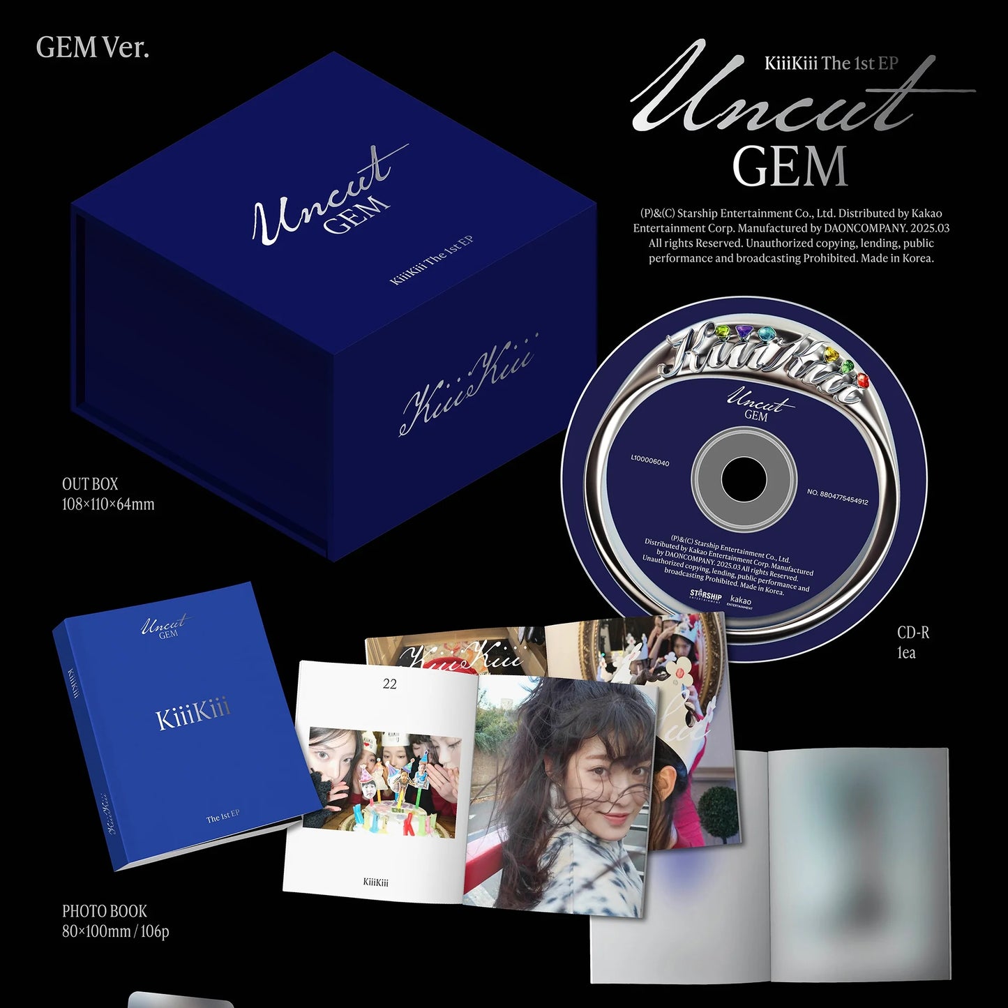 KIIIKIII 1ST EP ALBUM [UNCUT GEM/GEM VER.]