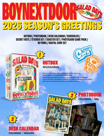 [PRE-ORDER] BOYNEXTDOOR - 2026 Season's Greetings [SALAD DAYS]