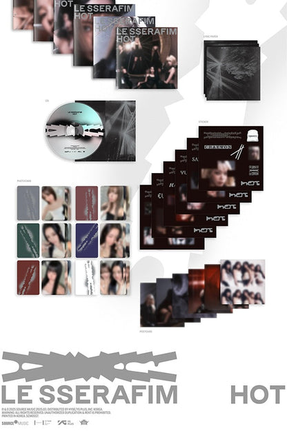 [MAKESTAR EXCLUSIVE] LE SSERAFIM 5TH MINI ALBUM [HOT/Compact Ver.] product image