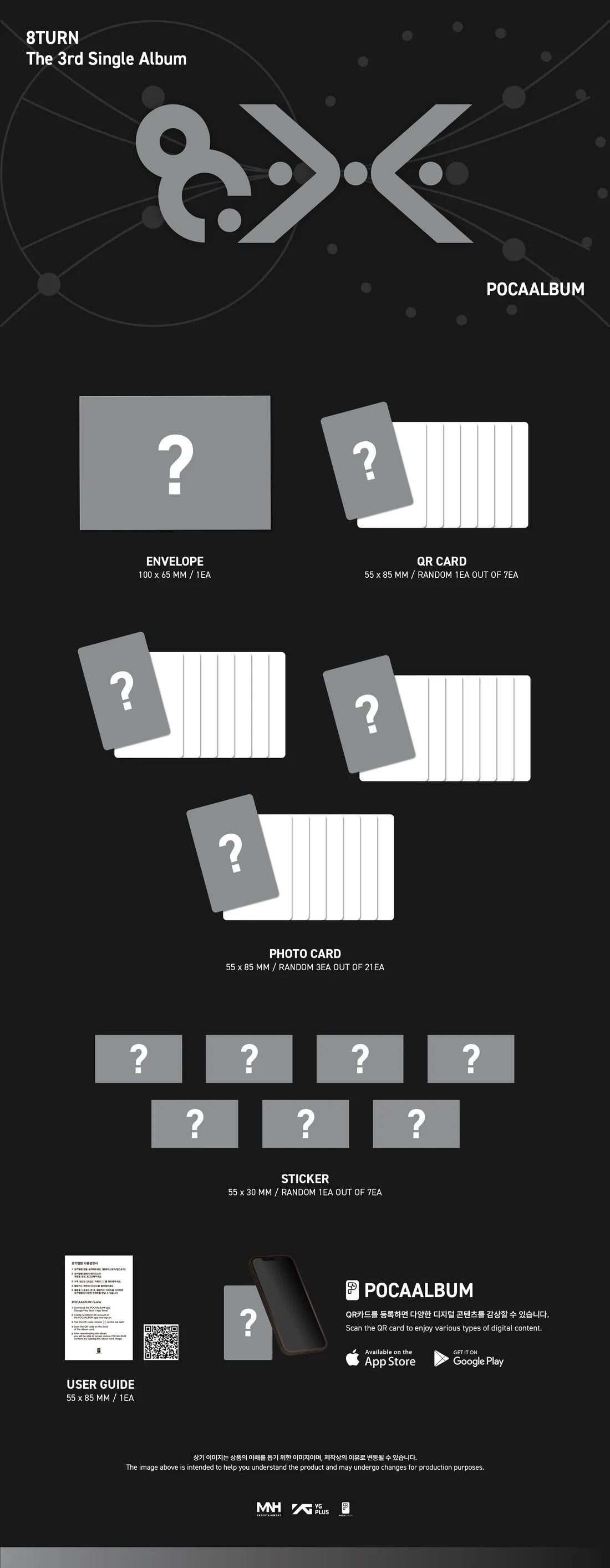[PRE-ORDER] 8TURN 3RD SINGLE ALBUM [8.X/POCCA ALBUM VER.]