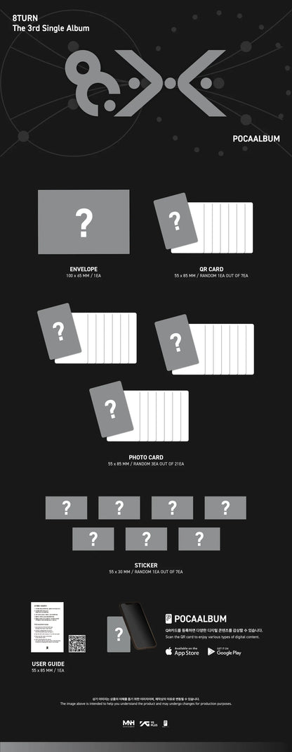 [PRE-ORDER] 8TURN 3RD SINGLE ALBUM [8.X/POCCA ALBUM VER.]