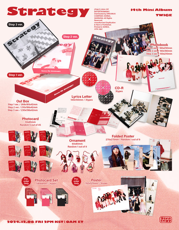 TWICE 14TH MINI ALBUM [STRATEGY/STANDARD VER.] – Kawaii Alley
