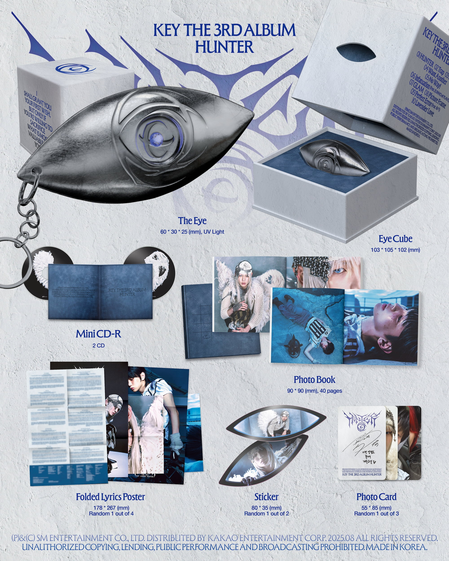 [PRE-ORDER] KEY 3RD FULL ALBUM [HUNTER/THE CUBE VER.]