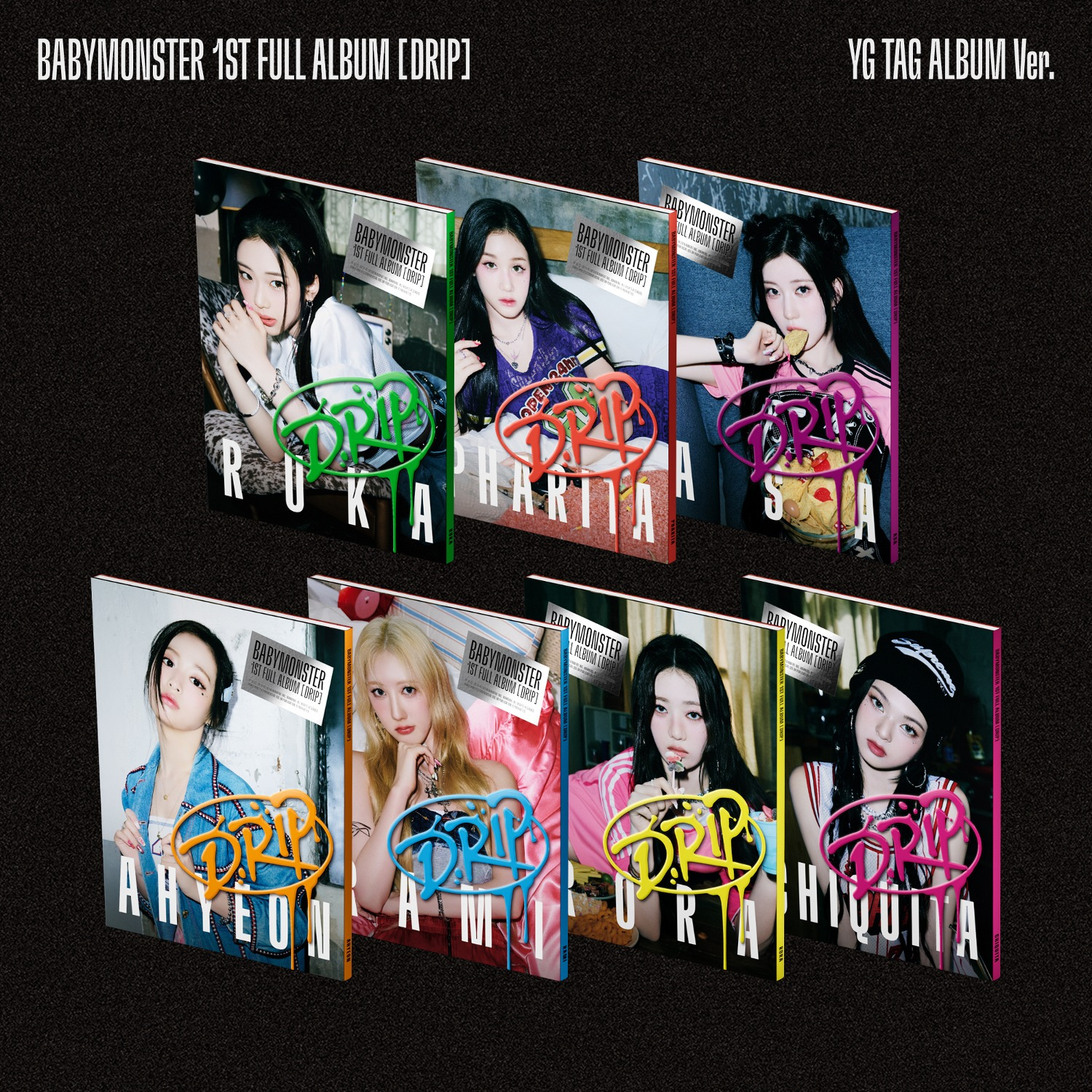 BABYMONSTER 1ST FULL ALBUM [DRIP/YG TAG ALBUM VER.] – Kawaii Alley