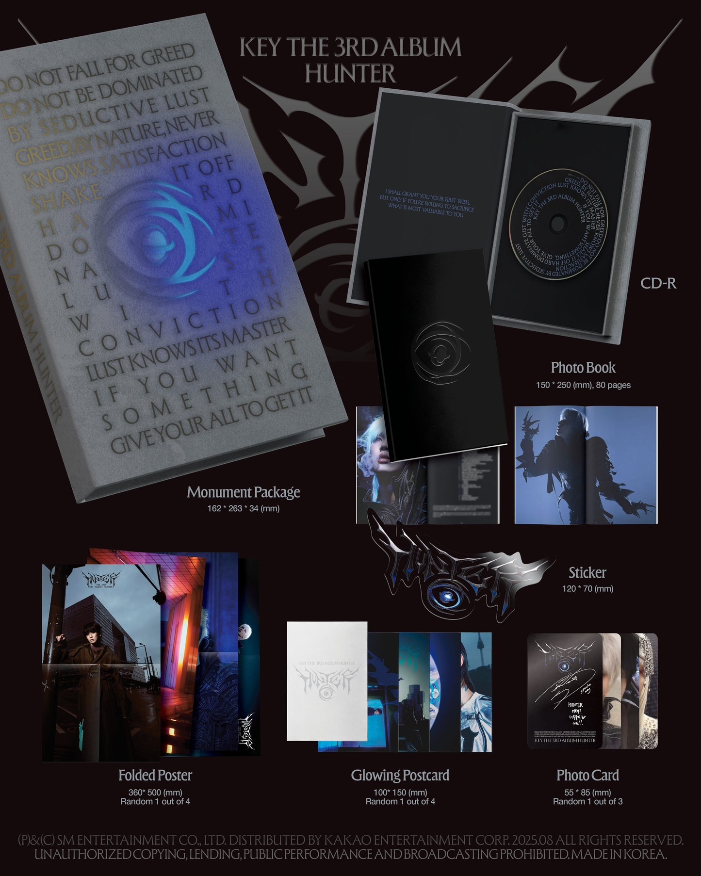 [PRE-ORDER] KEY 3RD FULL ALBUM [HUNTER/MONUMENT VER.]