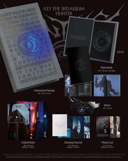[PRE-ORDER] KEY 3RD FULL ALBUM [HUNTER/MONUMENT VER.]