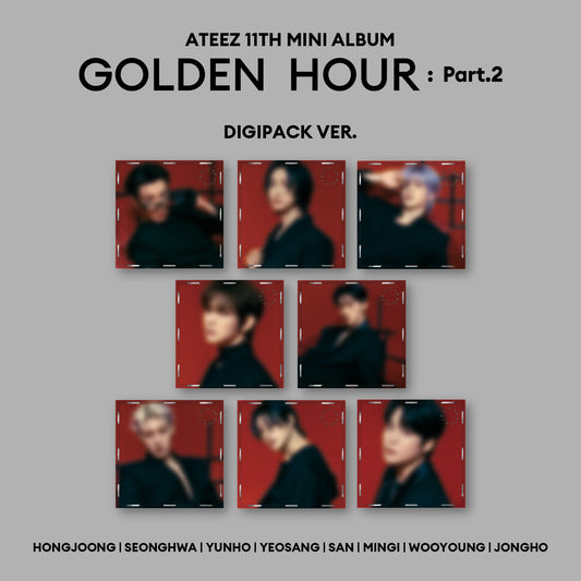 ATEEZ 11TH MINI ALBUM [GOLDEN HOUR : Part.2/DIGIPACK Ver.]