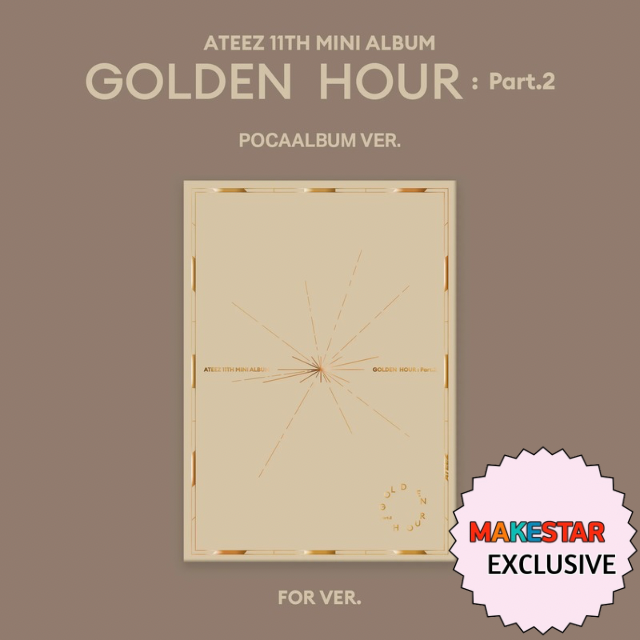 [MAKESTAR EXCLUSIVE] ATEEZ 11TH MINI ALBUM [GOLDEN HOUR : Part.2/POCA(HUGME) Ver.]