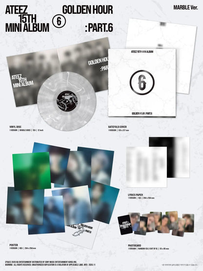 ATEEZ MARBLE vinyl package contents