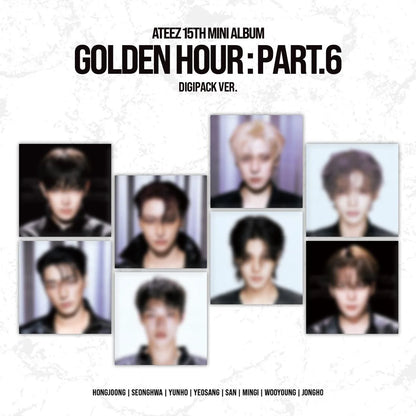 ATEEZ GOLDEN HOUR : Part.6 Digipack — eight member covers