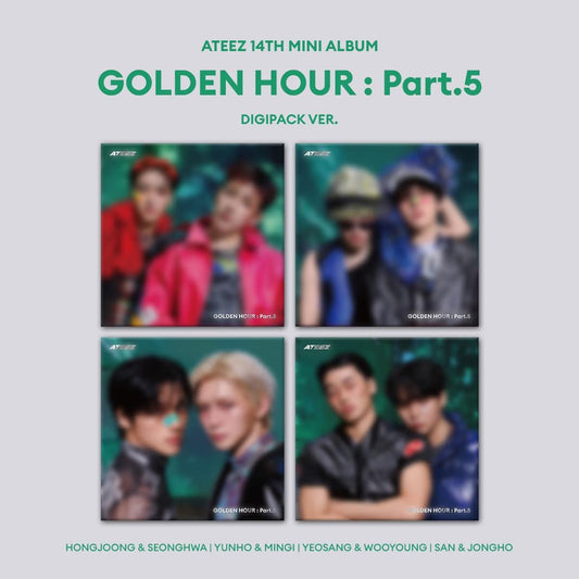 [PRE-ORDER] ATEEZ 14TH MINI ALBUM [GOLDEN HOUR : Part.5/DIGIPACK UNIT VER.]