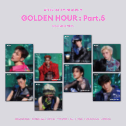 [PRE-ORDER] ATEEZ 14TH MINI ALBUM [GOLDEN HOUR : Part.5/DIGIPACK VER.]
