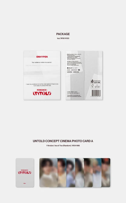 ENHYPEN ALBUM [ROMANCE : UNTOLD / Weverse Ver]