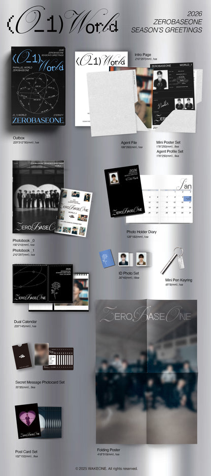 [PRE-ORDER] ZEROBASEONE 2026 SEASON'S GREETINGS [(0_1) World]
